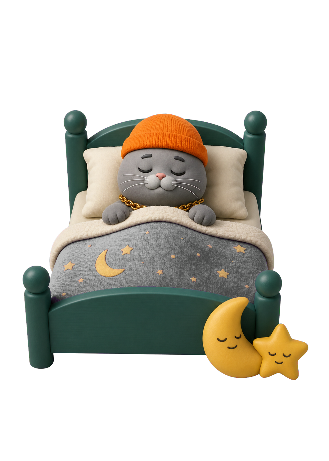 MC BUTTER sleeping in bed