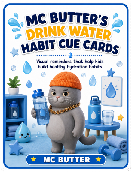 Drink Water Habit Cue Cards preview