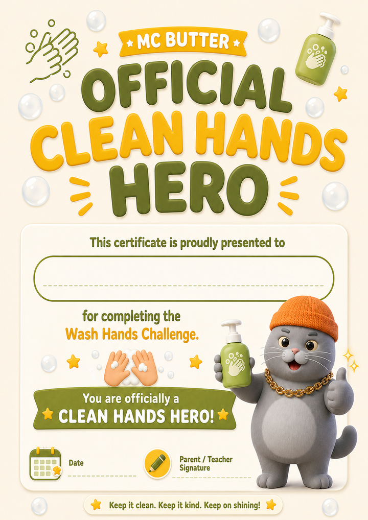 Wash Hands Certificate preview